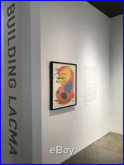 Alexander Calder Los Angeles County Museum of Art Lithograph Framed. Very Rare