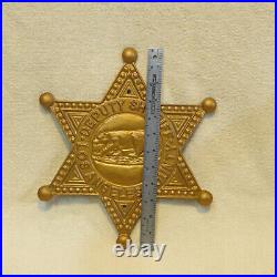 Amazing Vintage Plaque Deputy Sheriff Los Angeles County Badge 12 Across