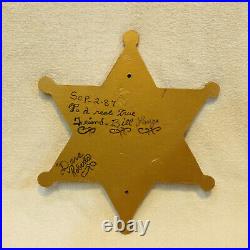 Amazing Vintage Plaque Deputy Sheriff Los Angeles County Badge 12 Across