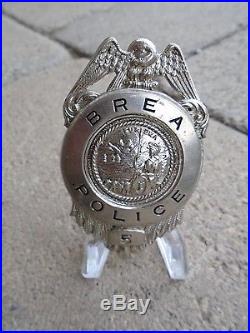 Antique Brea (Orange County) California CA (Near Los Angeles) Police Badge, 1920