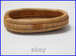 Antique Diegueno Mission Indian Boat Shaped Miniature Basket So. Calif