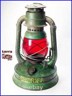 Antique Dietz Little Wizard Lantern Los Angeles L. A. County Sheriff Dept. LASD