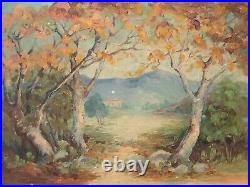 Antique Old California Plein Air Impressionist Landscape Oil Painting, Teagle