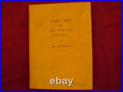 Armstrong, Alice Catt. Who's Who in Los Angeles County. Earl Warren's copy. Insc