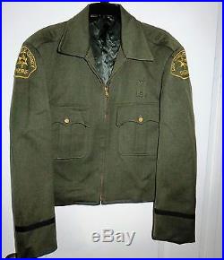 Authentic LASD Los Angeles County Sheriff CLASS A Coat IKE Jacket