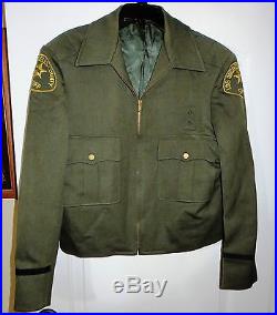 Authentic LASD Los Angeles County Sheriff CLASS A Coat IKE Jacket