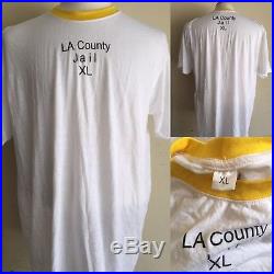 Authentic LA COUNTY JAIL VERY RARE! Uniform Inmate Prison Los Angeles T-shirt XL