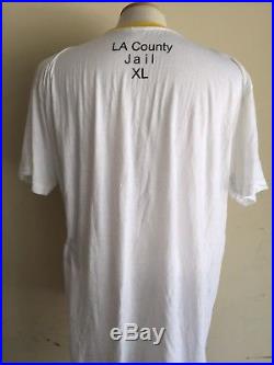 Authentic LA COUNTY JAIL VERY RARE! Uniform Inmate Prison Los Angeles T-shirt XL
