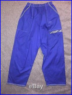 Authentic LA County Jail Blue Pants OG Prison Uniform Hip-hop Los Angeles CA LG