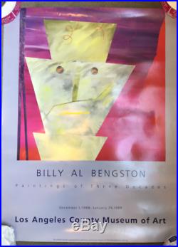 BILLY AL BENGSTON LACMA Los Angeles County Museum of Art Exhibition Poster RARE