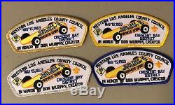 BSA CSP Western Los Angeles County Council, 50th Ann. Pinewood Derby, set of 4