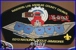 BSA Western Los Angeles County Council 2013 National Jamboree 6-patches, 6-pins