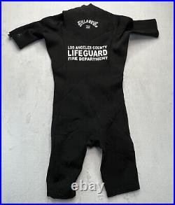Billabong Absolute 22 Wetsuit Size M Rare Los Angeles County Life Guard Fire D