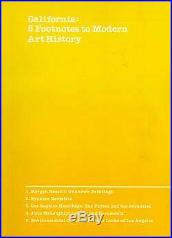 CALIFORNIA, 5 FOOTNOTES TO MODERN ART HISTORY By Los Angeles County Museum Mint