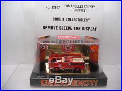 Code 3 Collectibles Los Angeles County Crown Emergency 51 #12957 1/64 Scale