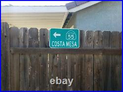 COSTA MESA, California route road sign 18x12, Los Angeles, Orange County