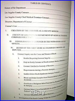 COUNTY OF LOS ANGELES 2016 California CORONER'S LAW BOOK Medical Examiner L. A