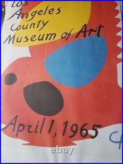 Calder unframed poster Los Angeles County Art Museum 1965 reprint edition