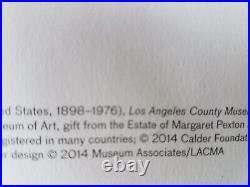 Calder unframed poster Los Angeles County Art Museum 1965 reprint edition