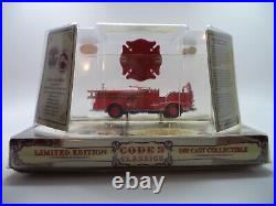 Code 3 Classics #12950 Die Cast Fire Truck Los Angeles County Crown Engine 60