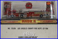 Code 3 Collectibles Los Angeles County Fire Dept Lti Tiller Ladder Truck 31