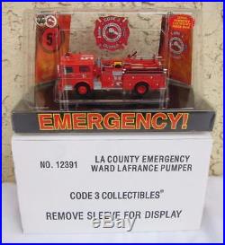 Code 3 Emergency! Squad 51 Los Angeles LA County CA LaFrance Pumper 164 Scale