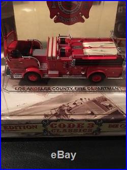 Code 3 Los Angeles County Crown Pumper Engine 60 2000 Ltd Ed #12950