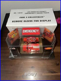 Code 3 Los Angeles County Emergency! Squad 51 Dodge 164 Scale New In Dome