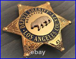 / Collector badge, Detective Deputy Sheriff, Los Angel County, Kalifornien