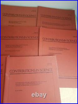 Contributions In Science Natural History Museum Of Los Angeles County LOT OF 13