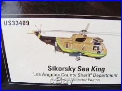 Corgi # Us33409 Sikorsky Sea King Los Angeles County Sheriff 1/72 Helicopter