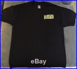 Coroner T-Shirt NEW Large Gag Gift Black Yellow Los Angeles County City CSI Prop
