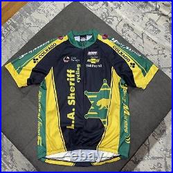 County Of Los Angeles Sheriff Cycling Jersey Size Lrg-Rare
