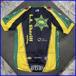 County Of Los Angeles Sheriff Cycling Jersey Size Lrg-Rare