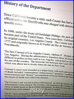 County di Los Angeles 2016 California CORONER'S Law Libro Medco Esaminatore L. A