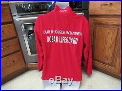 County of Los Angeles Beach Lifeguard official Jacket Men's loose fit small