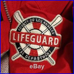 County of Los Angeles Fire Dept Official Ocean Lifeguard Hooded Jacket XL NEW