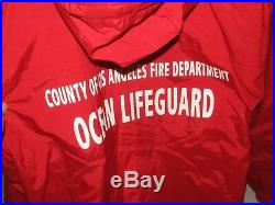 County of Los Angeles Ocean Lifeguard official Jacket Men's XL New