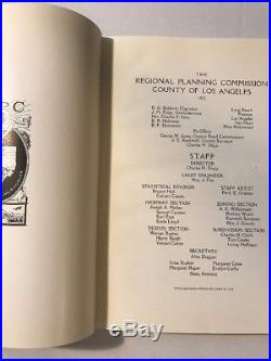 County of Los Angeles Regional Plan of Highways Section 4 AUTOGRAPHED 1931