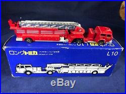 D2-64 Tomy Long Tomica 1110 Scale Fire Truck Japan #31 Los Angeles County