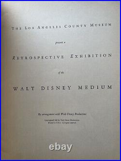 Disney 1st MUSEUM EXHIBITION of WALT DISNEY Animation Art Catalog 1940 Fantasia