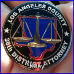 District Attorney County Of Los Angeles Steve Cooley Challenge Coin