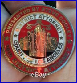 District Attorney County Of Los Angeles Steve Cooley Challenge Coin