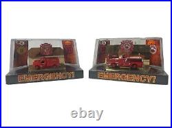 EMERGANCY! CODE 3 164 LA County Los Angeles firehall & 4 model firetrucks