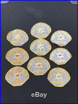 Early Issue Los Angeles County Sheriff Patch -Lot Of (9)