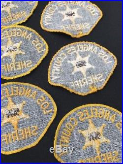 Early Issue Los Angeles County Sheriff Patch -Lot Of (9)