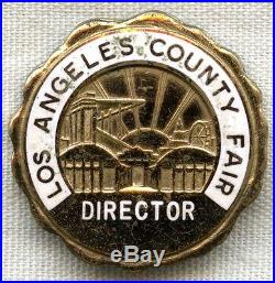 Early Los Angeles County Fair Director Badge