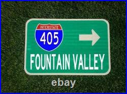FOUNTAIN VALLEY, California route road sign 18x12, Orange County, Los Angeles