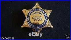 FROM THE MOVIE GLASS SHIELD 1995, LOT OF 6 BADGES LOS ANGELES COUNTY SHERIFF'S