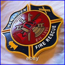 Fire Department Los Angeles County P-Town Engine 184 routed patch sign Carved